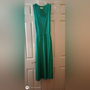 MELLODAY Vibrant Green Midi Dress